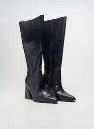 Cizme material neted toc de 7 la 9 cm negru STRADIVARIUS femeie
