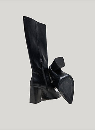 Cizme material neted toc de 7 la 9 cm negru STRADIVARIUS femeie