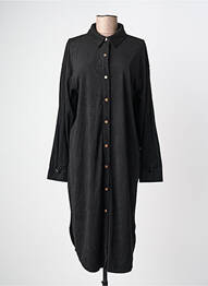 Rochie midi mâneci lungi mâneci lungi negru YEST femme