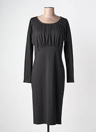 Rochie midi mâneci lungi mâneci lungi negru MALVIN femeie