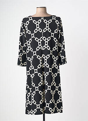 Rochie midi mâneci 3/4 mâneci 3/4 negru AN II VITO femeie