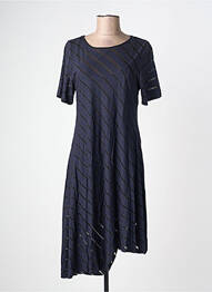 Rochie midi mâneci scurte mâneci scurte albastru SEMIOLOGY femme