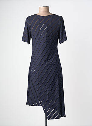 Rochie midi mâneci scurte mâneci scurte albastru SEMIOLOGY femeie