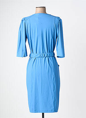 Rochie midi mâneci 3/4 mâneci 3/4 albastru ESQUALO femeie