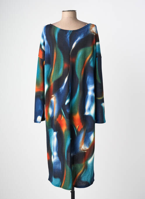 Rochie midi albastru 100 % FEMININ PARIS femeie