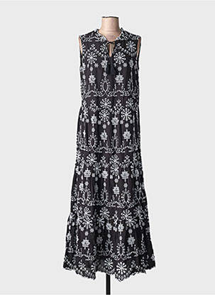 Rochie lungă fără mâneci fără mâneci negru YEST femeie