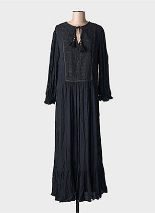 Rochie lungă mâneci lungi mâneci lungi negru CHICOSOLEIL femeie