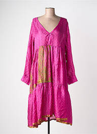 Rochie midi mâneci lungi mâneci lungi violet COEUR DE NOMADE femeie