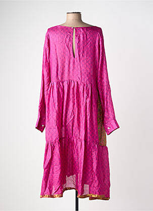 Rochie midi mâneci lungi mâneci lungi violet COEUR DE NOMADE femeie
