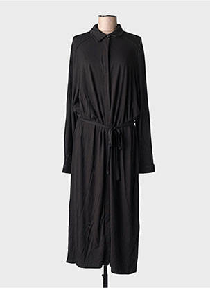Rochie lungă mâneci lungi mâneci lungi negru BASE LEVEL femeie