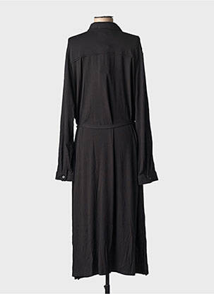 Rochie lungă mâneci lungi mâneci lungi negru BASE LEVEL femeie