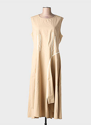 Rochie lungă bej SEMIOLOGY femeie