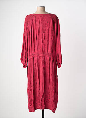 Rochie lungă mâneci lungi mâneci lungi roșu YESTA femeie