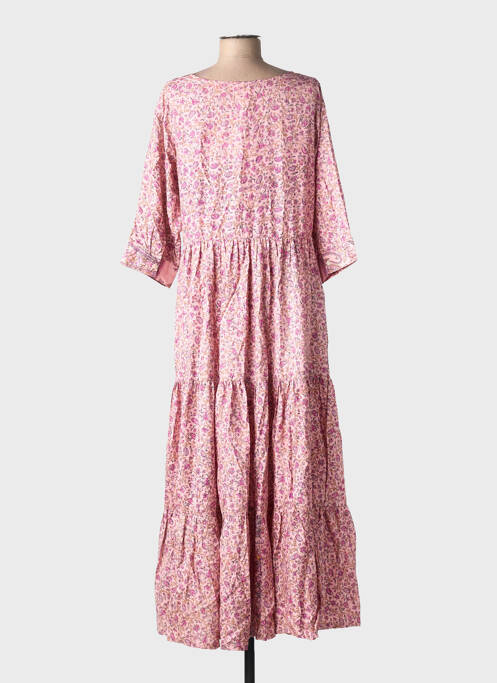 Rochie lungă roz COEUR DE NOMADE femeie