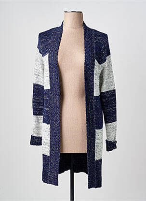 Vestă cu mâneci lungi albastru INTOWN femeie