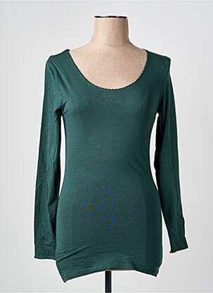 Tricou mâneci lungi mâneci lungi verde INTOWN femeie