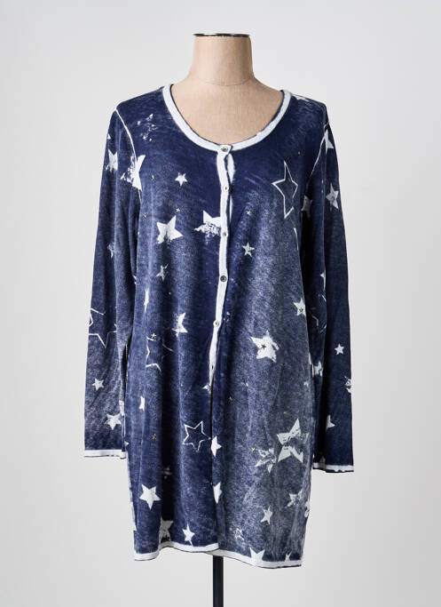 Vestă cu mâneci lungi albastru YESTA femeie