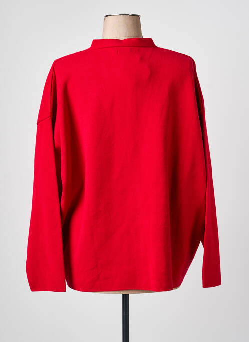 Vestă cu mâneci lungi roșu MAT. femeie