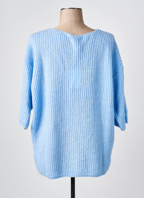 Pulover tunică albastru MAT. femeie