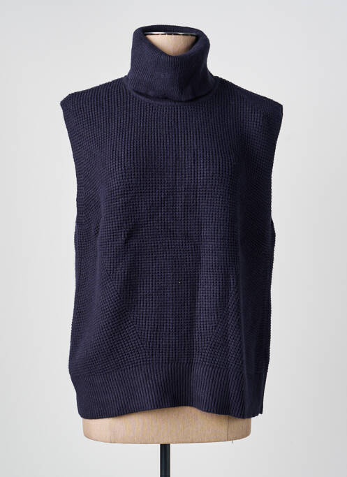 Pulover cu guler înalt albastru YEST femeie