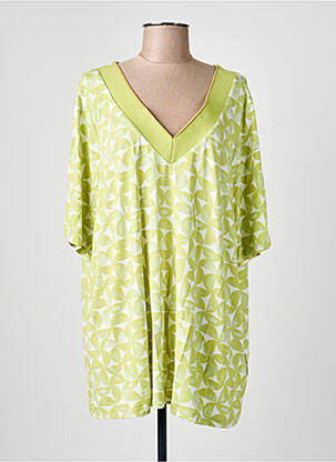 Tunică mâneci scurte verde YESTA femeie