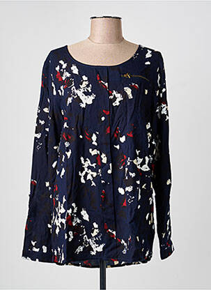 Tricou mâneci lungi mâneci lungi albastru INTOWN femeie