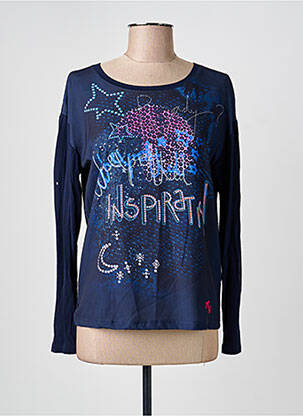 Top albastru MALVIN femeie