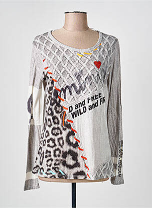 Top gri MALVIN femeie