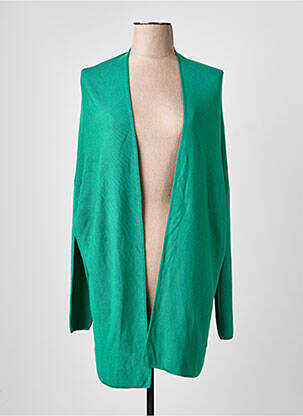 Vestă cu mâneci lungi verde ANGE femeie