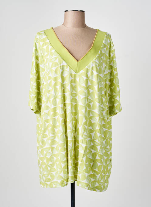 Tunică mâneci scurte verde YESTA femeie