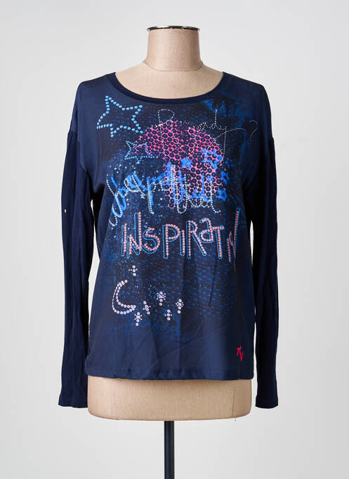 Top albastru MALVIN femeie