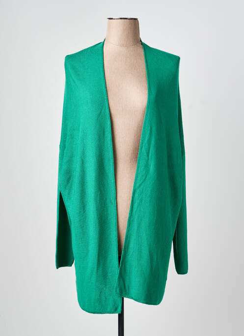 Vestă cu mâneci lungi verde ANGE femeie