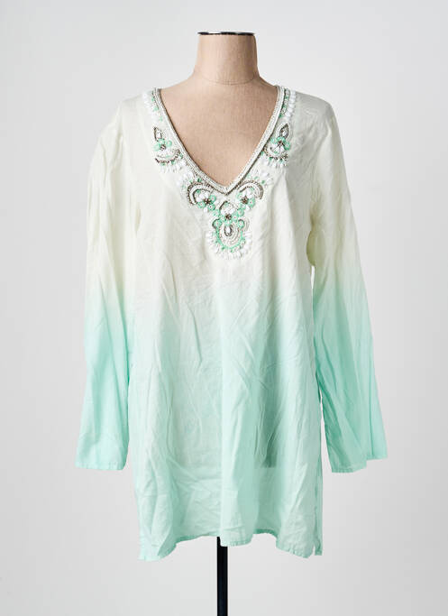 Tunică mâneci lungi verde MALVIN femeie