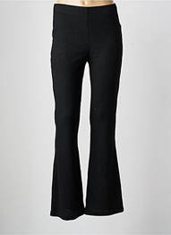 Pantalon evazat talie elastică negru YEST femme