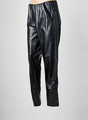 Pantalon drept talie elastică negru ONE O ONE femeie