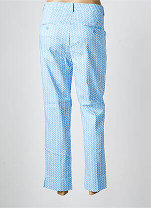 Pantalon 7/8 închidere cu fermoar sub clapetă cu cârlig albastru ESQUALO femeie