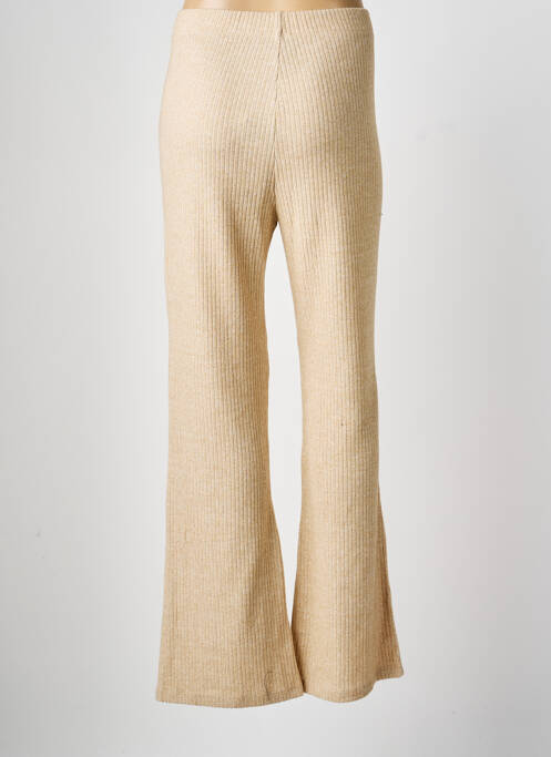 Pantalon evazat bej YEST femeie