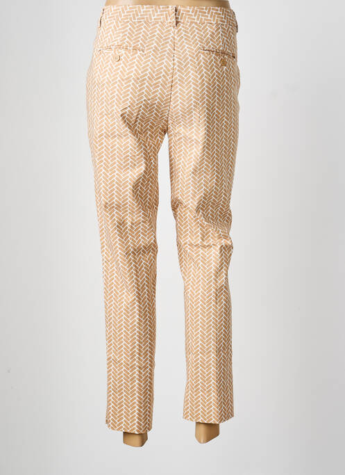 Pantalon 7/8 închidere cu fermoar sub clapetă cu cârlig bej ESQUALO femme