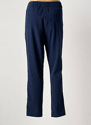 Pantalon drept talie elastică albastru INTOWN femeie