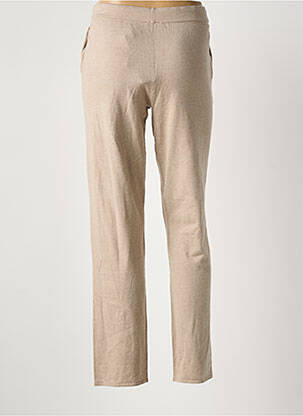 Pantalon slim talie elastică bej YEST femeie