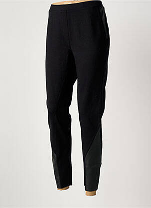 Pantalon 7/8 talie elastică negru YESTA femeie