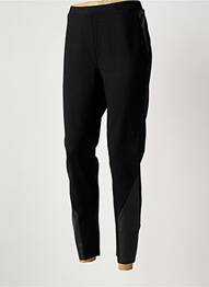 Pantalon 7/8 talie elastică negru YESTA femme