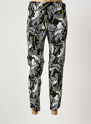 Pantalon 7/8 talie elastică negru UP ! femeie