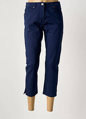 Pantalon trei sferturi buzunare albastru INTOWN femeie