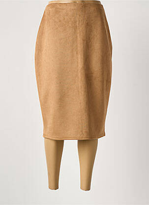 Fustă midi bej ONE O ONE femeie