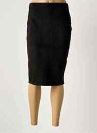 Fustă midi talie elastică negru 100 % FEMININ PARIS femme