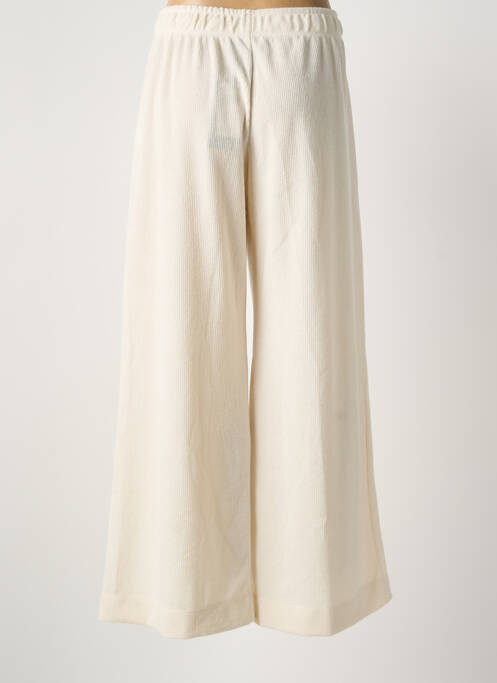 Pantalon evazat talie elastică bej MAT. femme