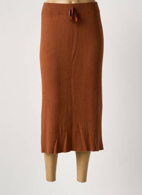 Fustă lungă maro YESTA femeie