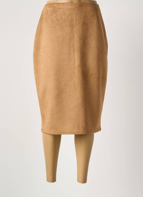 Fustă midi bej ONE O ONE femeie