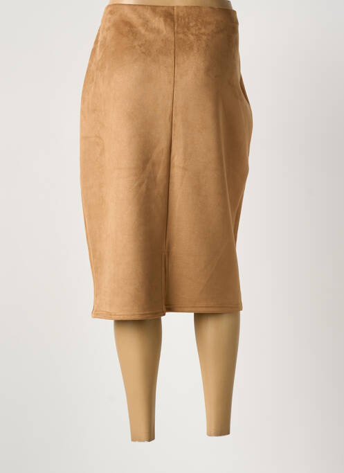 Fustă midi bej ONE O ONE femeie